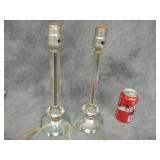 Two VTG Glass Lamps