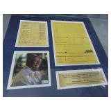 Hank Aaron Autograph, and display