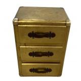 Gold Painted Chest 28"h., 19"w