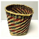 11"h., 11"dia Choctaw Hand Woven Basket