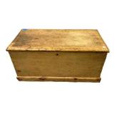 Primitive Antique Dovetailed Blanket Chest 20"h.,