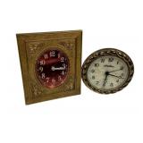 Seth Thomas and Linden Desk Clocks 4"h