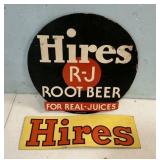 Cardboard Advertisement Hires RJ Root Beer