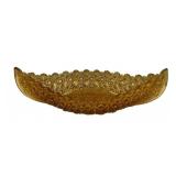 Fenton Daisy and Button Canoe Dish 11"w