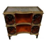 Chinoiserie Chinese Console Bookcase 35"h,.35"w,