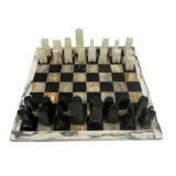 Aztec Onyx Marble Chess Set