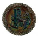 1971 Fenton Carnival Glass collector plate from th