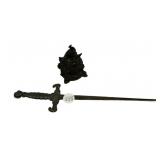Medieval Inkwell and Mini Sword 12"