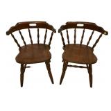 Pair of Colonial Style Side Chairs