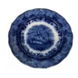 Old Castle England Flow Blue Plate 10"dia