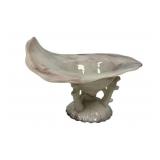Northwood Slag Glass dish Shell 5"h., 7"w