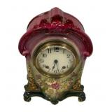 Ronn Germany Porcelain Mantle Clock 12"h