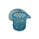 Fenton Blue Opalescent Hobnail Top Hat Toothpick H