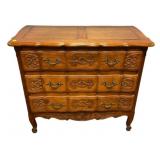 Louis XV Provincial Fruitwood Commode 38"h., 43"