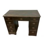 Small Duncan Phyfe Kneehole Writing Desk 30"h., 4