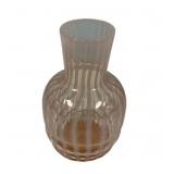 Fenton Cameo Opalescent Rib Optic Tumble Up Carafe