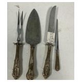 Sterling Handled Carving Set and Letter Opener