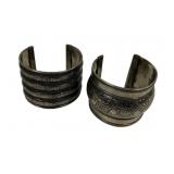 Unmarked Silver Tone Ladies Bracelets