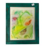 Framed Watercolor Painting 15.5"h 12.5"w