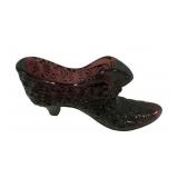 Fenton Amethyst Slipper 5"w