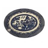 Churchill Blue Platter 15"w