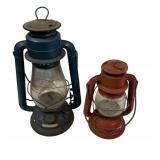Two Dietz VTG Lanterns 12"h