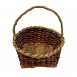 Small Choctaw River Cane Egg Basket 9"h