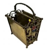 20th Century Art Deco and Iron Magazine Rack Holde