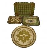 Italy Florentine Plastic Trays 12"dia