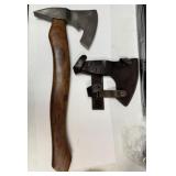 18" MHS Cutlery Viking Style Axe Handmade Damascu