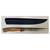 14" MHS Cutlery Fixed Blade Fillet Knife Handmade