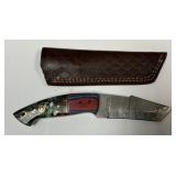 MHS Cutlery Fixed Blade Knife Handmade Damascus St