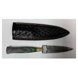 MHS Cutlery Fixed Stealth Knife Handmade Damascus