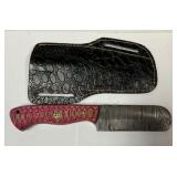 MHS Cutlery Fixed Blade Knife Handmade Damascus St