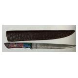 MHS Cutlery Fixed Blade Fillet Knife Handmade Dama