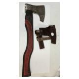 MHS Cutlery Viking Style Axe Handmade Damascus Ste