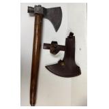 17" MHS Cutlery Viking Style Axe Handmade Damascu