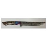 MHS Cutlery Fixed Blade Knife Handmade Damascus St