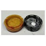 Pair of Hand Crafted Resin Ashtrays