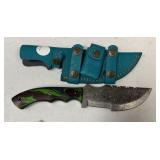 MHS Cutlery Fixed Blade Knife Handmade Damascus St