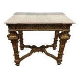 19th Century Louis XVI Giltwood Large Console Tabl