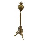 1895 USA Victorian Brass Piano Lamp