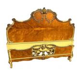 1940s  Italian Rococo Bed Full 55"