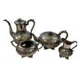 PGS Silver Plate Over German Silver Service Set