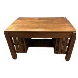 Mission Style Quartersawn Oak Desk 30"h., 48"w,