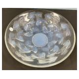 1920s 16" Signed Rene Lalique Martigues opalescen