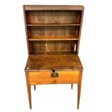 Small Primitive Slant Desk Bookcase
