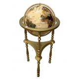 Gemstone World Globe on Stand 36"h., 17"dia