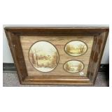 Framed Landscape Prints 15"., 19"w