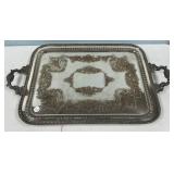 Silver Plate Tray Marked 30"w